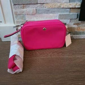 Kate spade jae small camera bag nylon nagenta